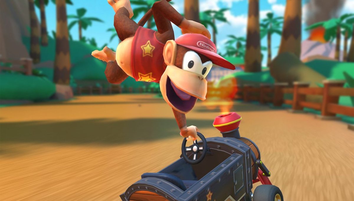 Diddy Kong dans Mario Kart Tour // Source : Twitter/MarioKartTourEN