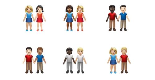 Les nouveaux couples dans iOS 13 // Source : emojipedia