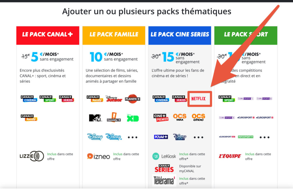 L'option Ciné/Séries sur Canal+ L'option Ciné/Séries sur Canal+