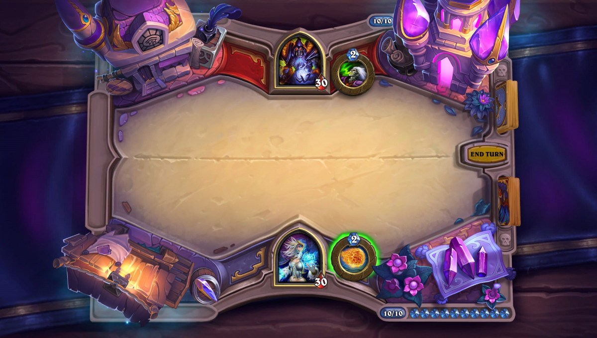 Une partie de Hearthstone.