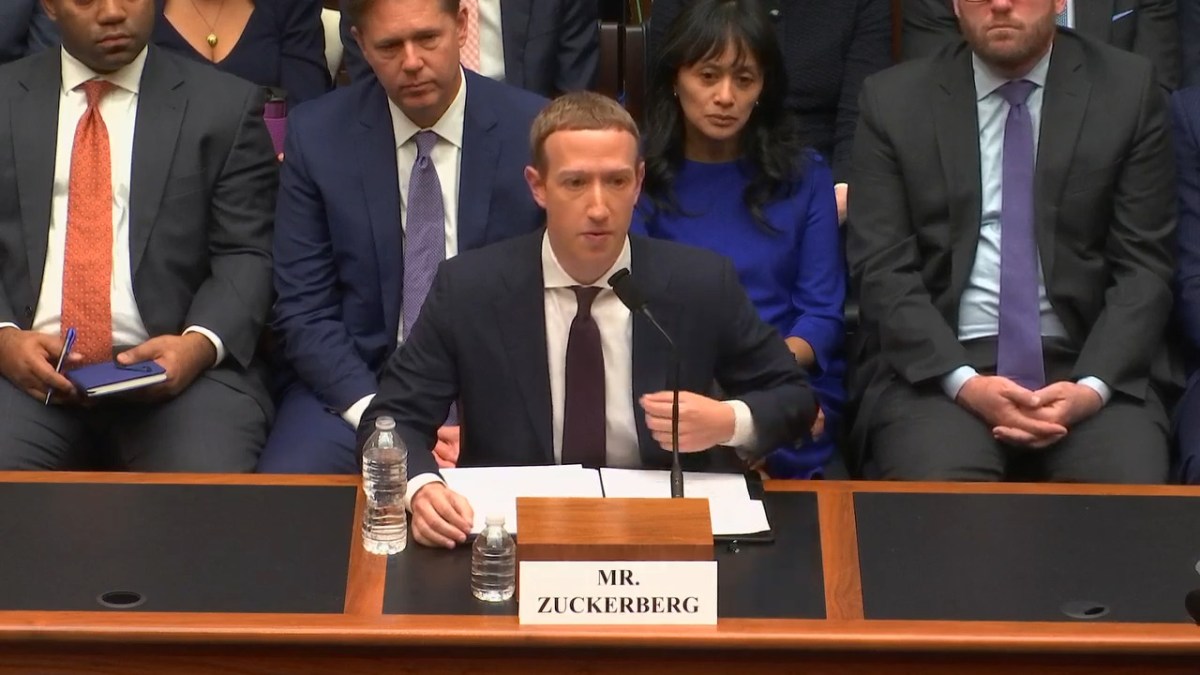 Mark Zuckerberg, le 23 octobre. // Source : Financial Services Committee