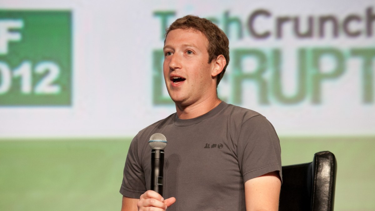 Mark Zuckerberg lors d'une conférence. // Source : Wikicommons