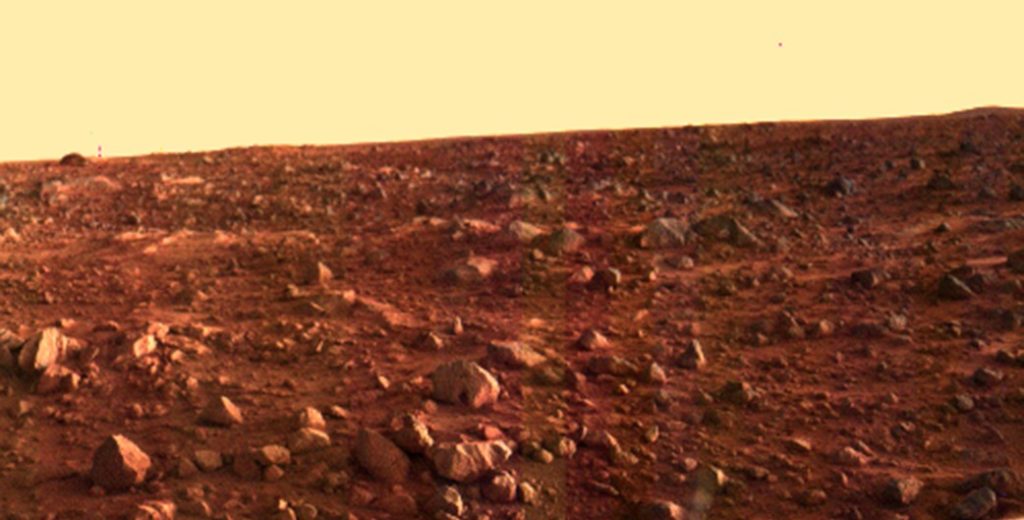 Photographie du paysage martien prise par Viking 1. // Source : NASA/JPL