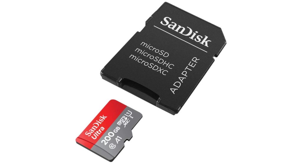 MicroSD SanDisk Ultra 200 Go avec adaptateur