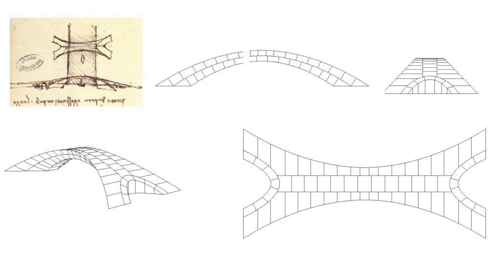 Les plans de Léonard de Vinci ont été transformés en plans informatisés pour l'impression 3D. // Source : Karly Bast and Michelle Xie