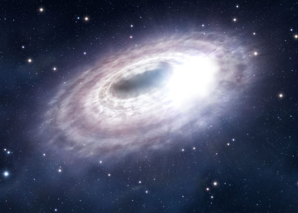 Vue d'artiste de Sagittarius A*. // Source : ESO