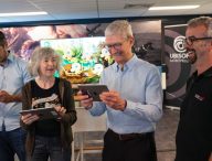 Tim Cook visits app developer Unisoft.