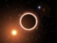 Une représentation d'un trou noir supermassif. // Source : ESO (photo recadrée)