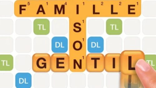 L'application Words with friends. // Source : Zynga
