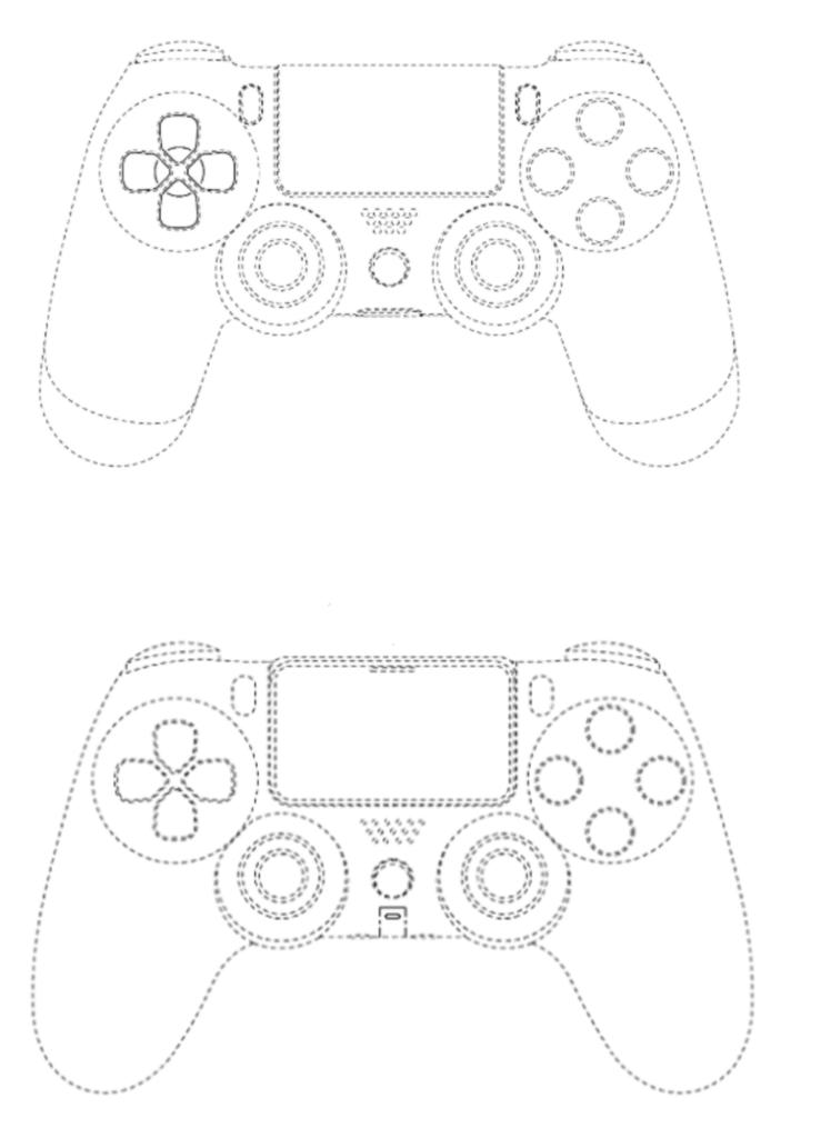 DualShock 4 (en haut) versus Manette de la PS5 (en bas) // Source : ResetEra