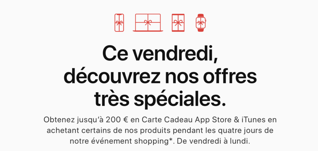 Black Friday Apple // Source : Apple Black Friday Apple // Source : Apple