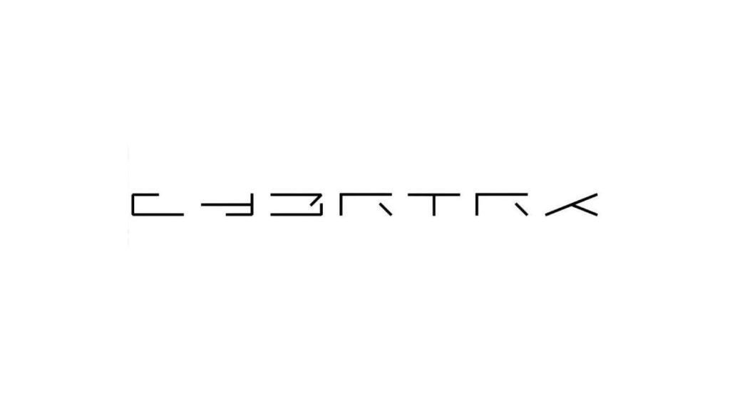 Le logo du CYBRTRK // Source : Tesla Le logo du CYBRTRK // Source : Tesla