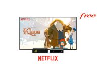 Netflix sur Freebox Mini 4K // Source : Free, montage Numerama