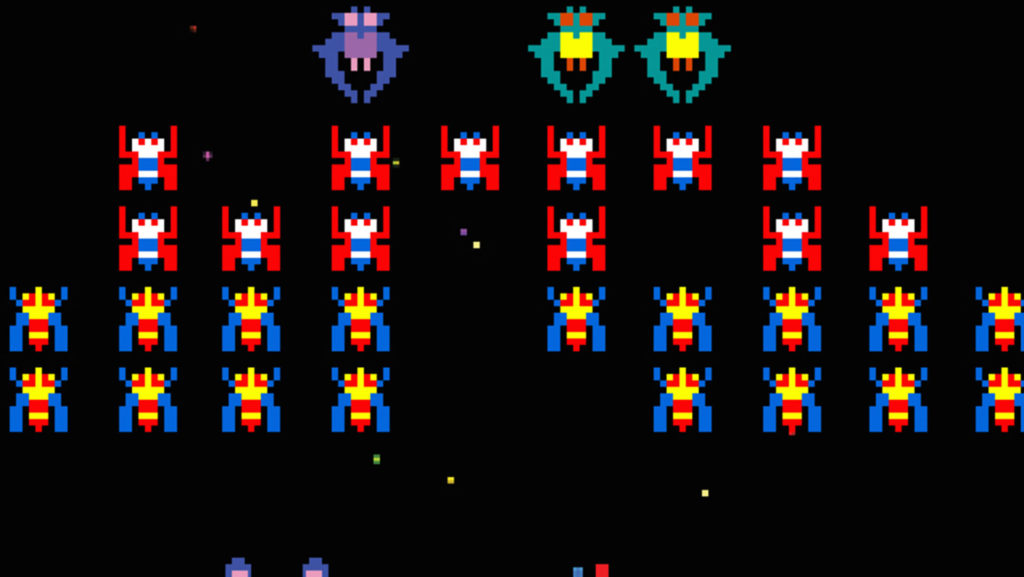 Le mini-jeu Galaxian pour Ridge Racer. // Source : Namco Le mini-jeu Galaxian pour Ridge Racer. // Source : Namco