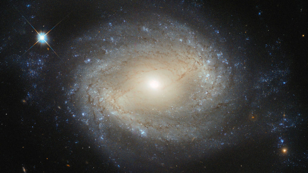 NGC 4639, une galaxie de Seyfert. // Source : Flickr/CC/ESA/Hubble & NASA (photo recadrée)