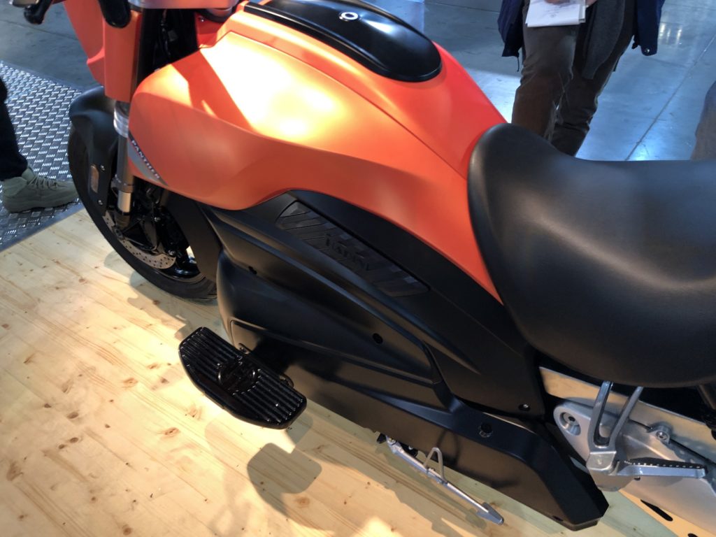 La moto électrique Panther de Hadin // Source : Marie Turcan pour Vroom/Numerama