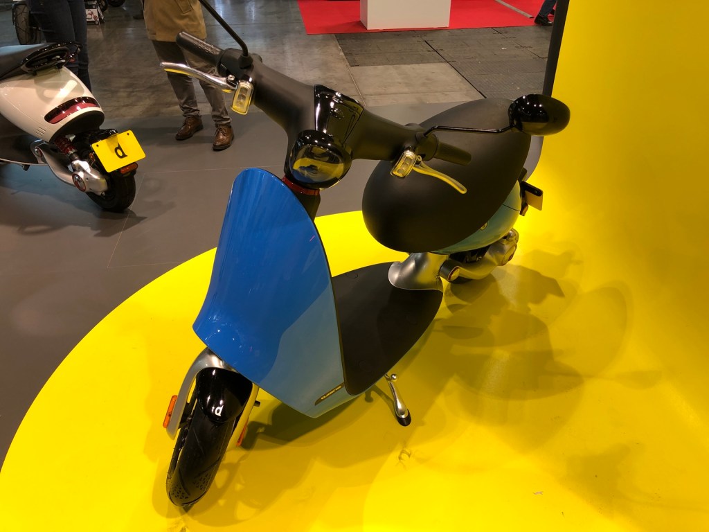 Bo, un scooter électrique de Qjiang // Source : Marie Turcan pour Vroom/Numerama