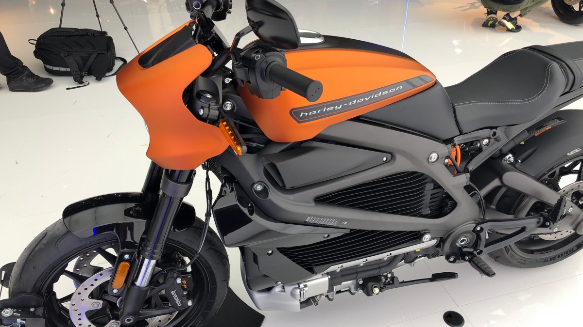 La LiveWire de Harley-Davidson à l'EICMA 2019 // Source : Marie Turcan pour Numerama