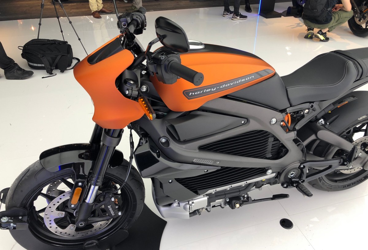 La LiveWire de Harley-Davidson à l'EICMA 2019 // Source : Marie Turcan pour Numerama