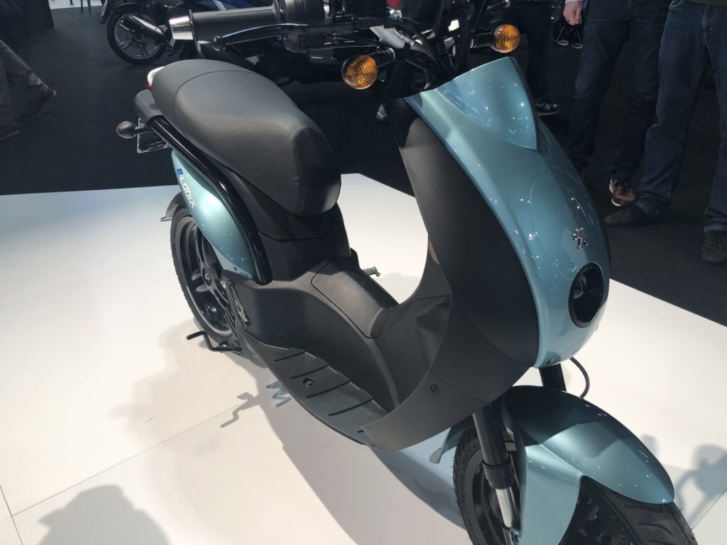 Le Peugeot e-ludix à EICMA 2019 // Source : Marie Turcan pour Vroom/Numerama