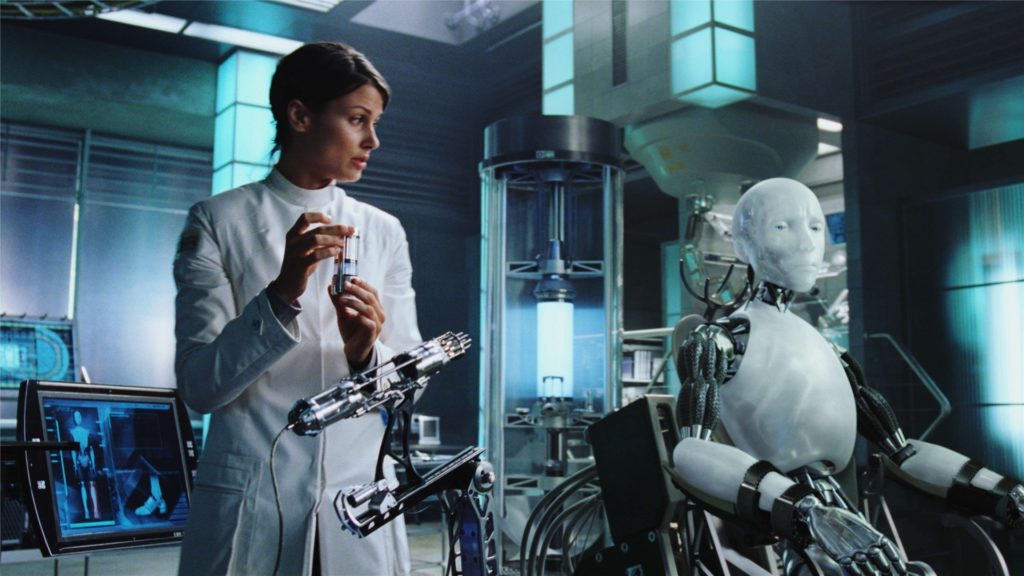 Le film I, Robot est librement inspiré des oeuvres d'Isaac Asimov. // Source :  Davis Entertainment