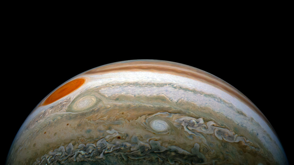 La Grande Tâche rouge de Jupiter. // Source : Flickr/CC/Kevin Gill (photo recadrée)