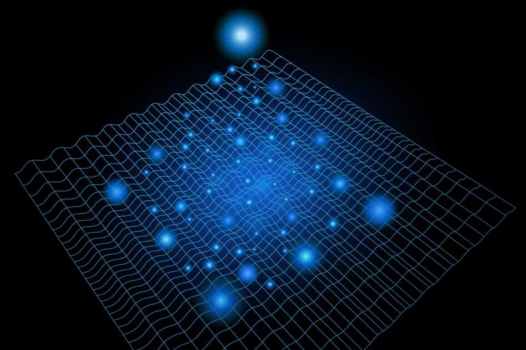 Représentation géométrique de l'onde soumise à l'impulsion laser par les scientifiques. // Source : Alfred Zong