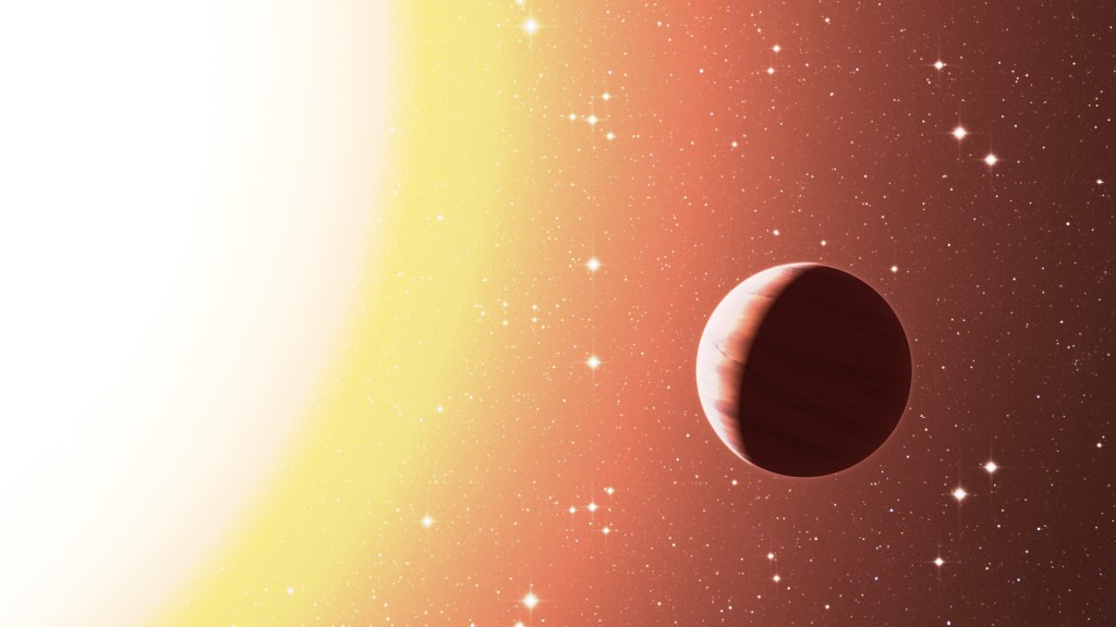 Une planète de type Jupiter chaud. // Source : ESO/L. Calçada (photo recadrée)