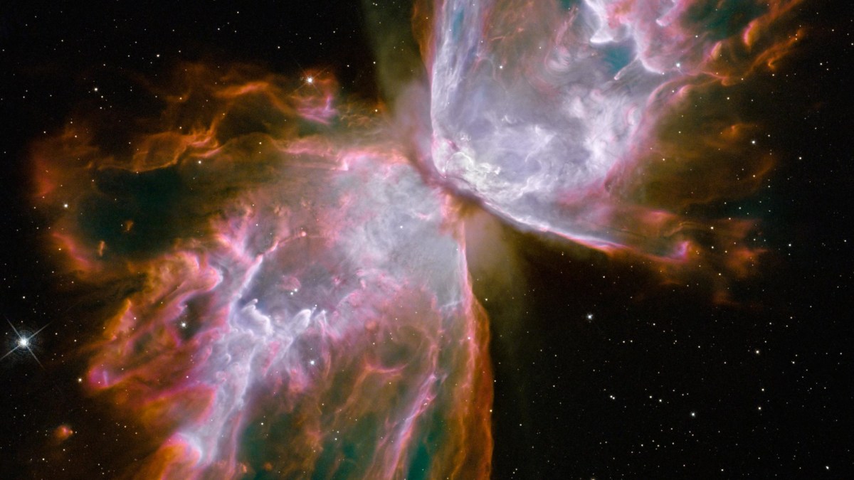 Des vents émergeant de la nébuleuse NGC 6302. // Source : Flickr/CC/Nasa Goddard Space Flight Center (photo recadrée)