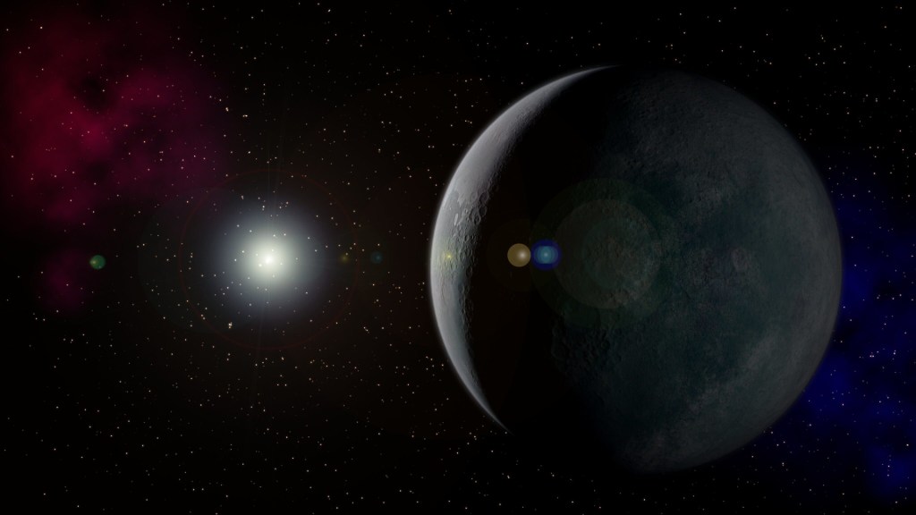 L'hypothétique Planète 9. // Source : Flickr/CC/Kevin Gill