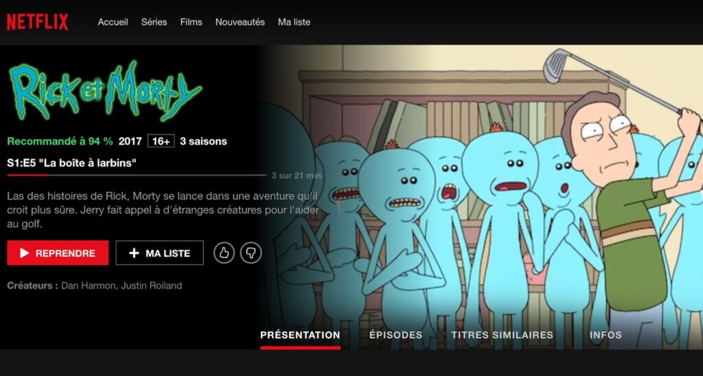 Rick and Morty, trois saisons sur Netflix
