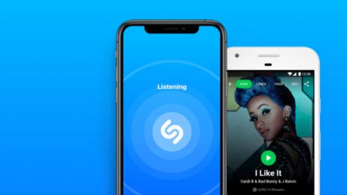L'application Shazam permet de retrouver le nom des musiques que l'on entend. // Source : Shazam