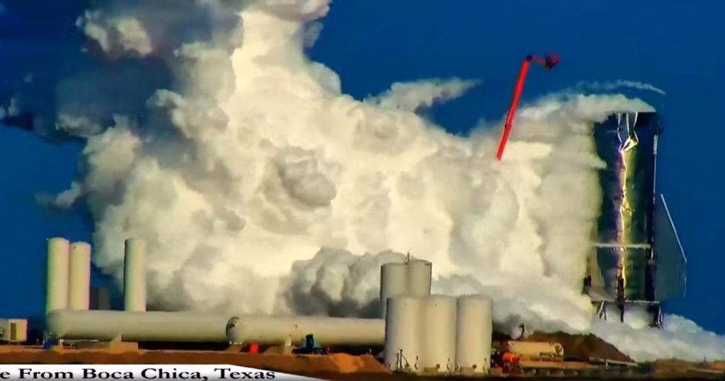 La vidéo de l'explosion du prototype Starship le 20 novembre 2019 // Source : YouTube/LabPadre