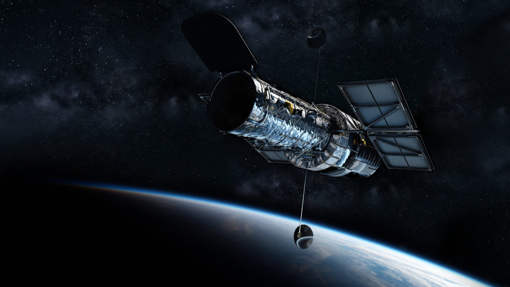 Le télescope spatial Hubble. // Source : Pixabay (photo recadrée)