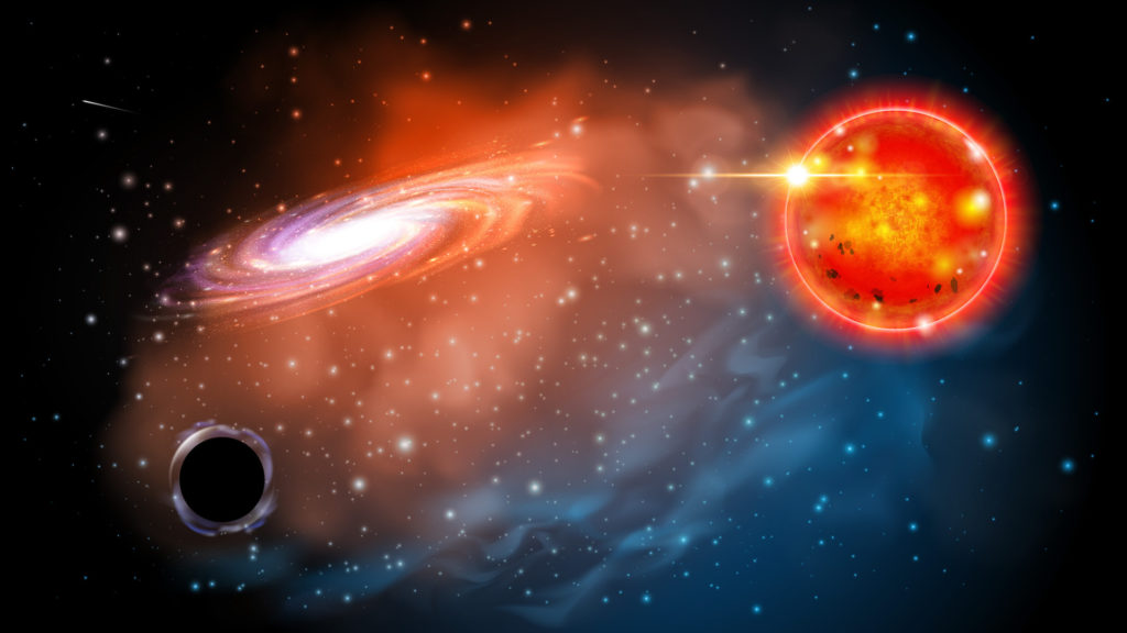 Une représentation du trou noir découvert par les astrophysiciens. // Source : Ohio State image by Jason Shults