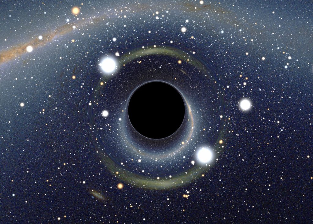 Vue d'artiste d'un trou noir stellaire. // Source : Alain r