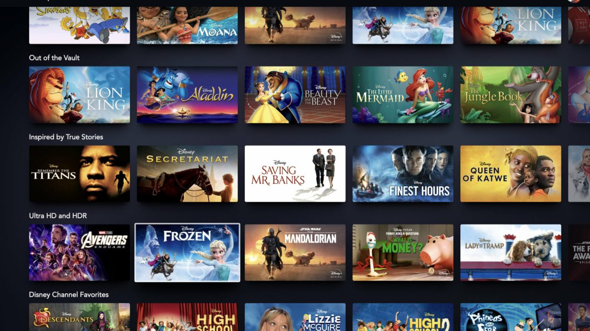 Disney + // Source : Capture d'écran Numerama