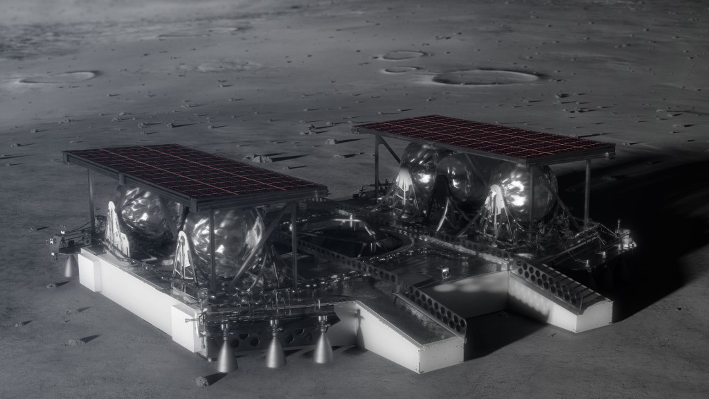 Une représentation du module lunaire de la Nasa. // Source : Nasa (photo recadrée)