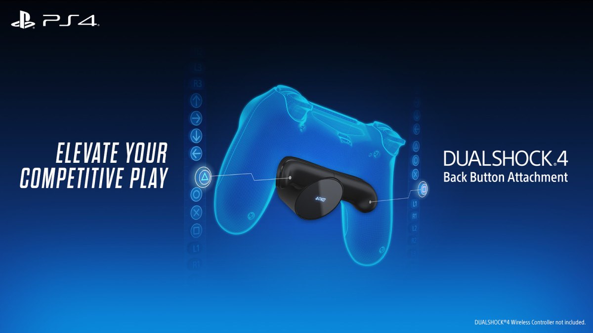 Fixation dorsale de commandes pour DualShock 4 // Source : Sony