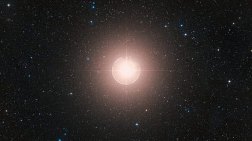 Bételgeuse. // Source : Wikimedia/CC/ESO/Digitized Sky Survey 2 (photo recadrée)