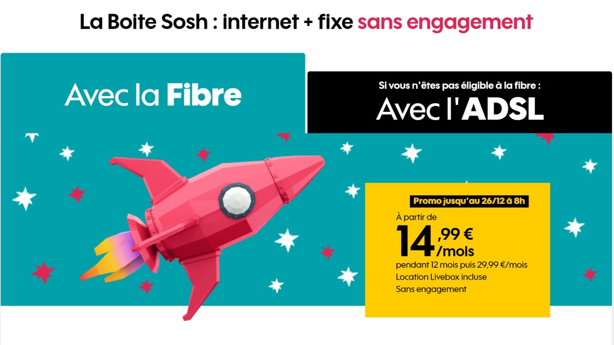 boite sosh fibre noel