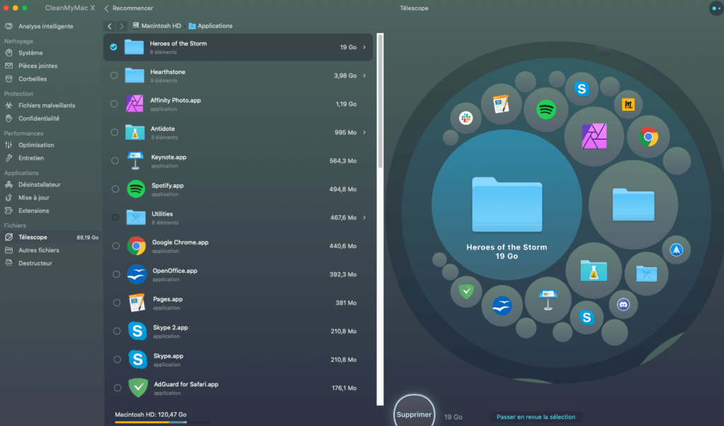 CleanMyMac Telescope