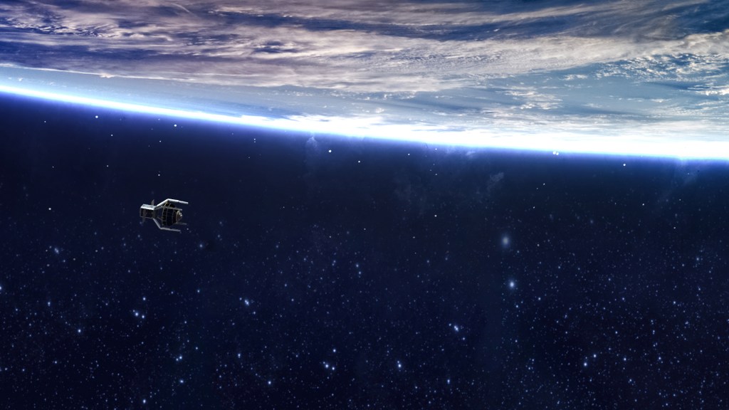 Une représentation de la future mission ClearSpace-1. // Source : ESA, ClearSpace (photo recadrée)