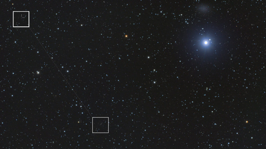 La comète interstellaire Borisov. // Source : Flickr/CC/Dominique Dierick (photo recardée)