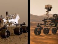 Curiosity et Mars 2020. // Source : NASA/JPL-Caltech (photo recadrée)