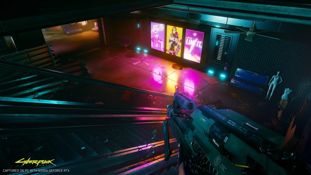 Cyberpunk 2077 supportera nativement le ray-tracing. Sur PC, il sera possible d'avoir une gestion de la lumière et de ses reflets aussi poussée.