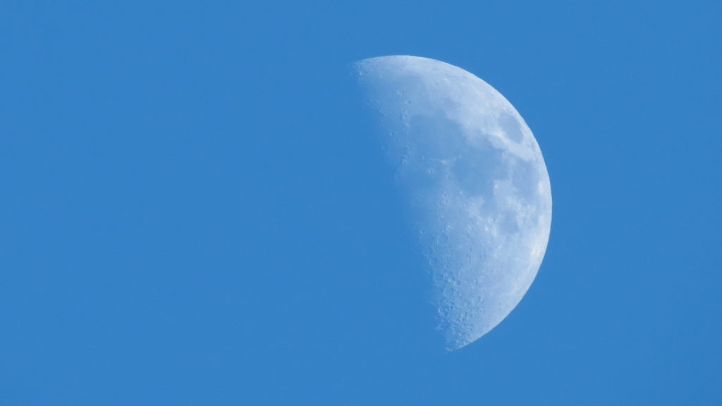 Une demi-lune. // Source : Pxhere/CC0 Domaine public (photo recadrée)