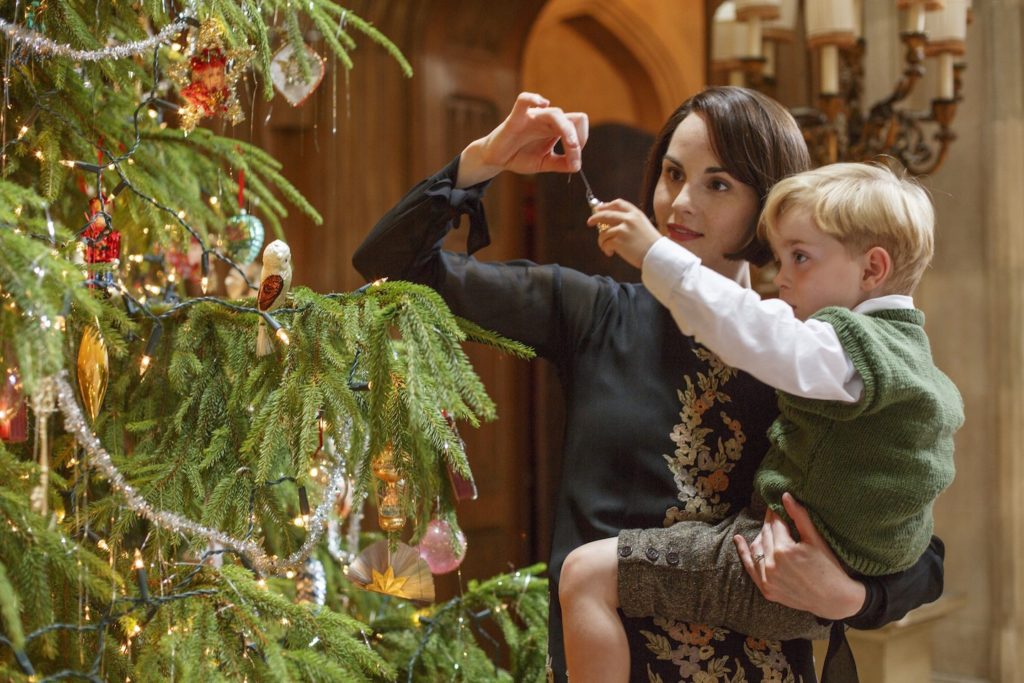 Mary Crawley et son fils, durant le Christmas Special. // Source : ITV
