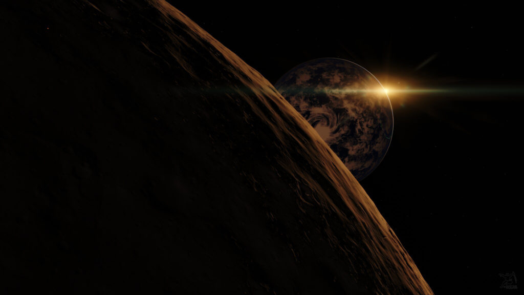 Vue d'artiste d'une planète semblable à la Terre. // Source : Flickr/CC/mr.hasgaha