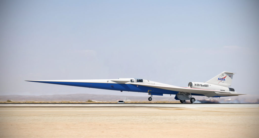 La forme aérodynamique de l'engin a été pensée pour éviter le bang habituel des avions supersoniques. // Source : Lockheed Martin